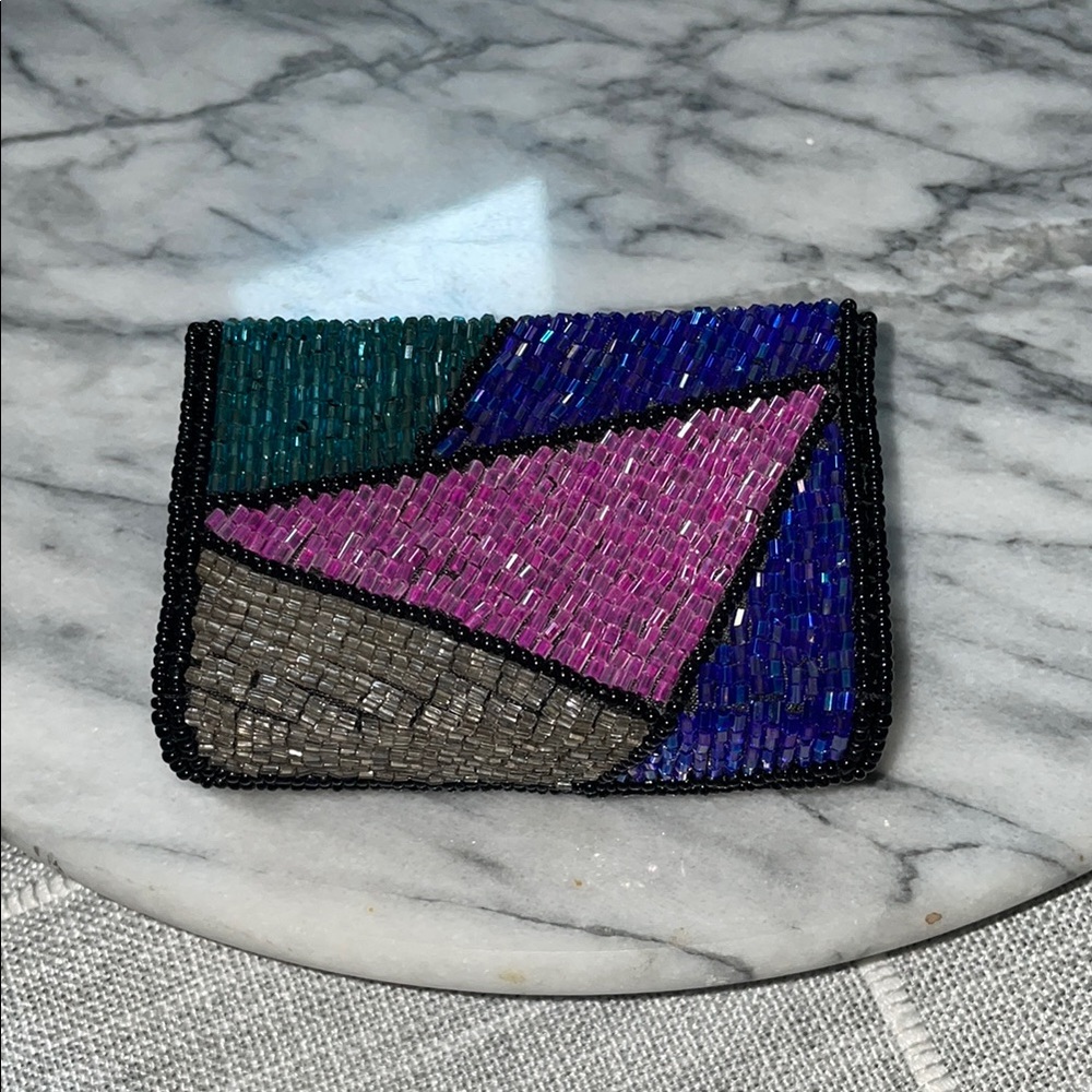 Multi Beaded Allover Duo Lipstick Case